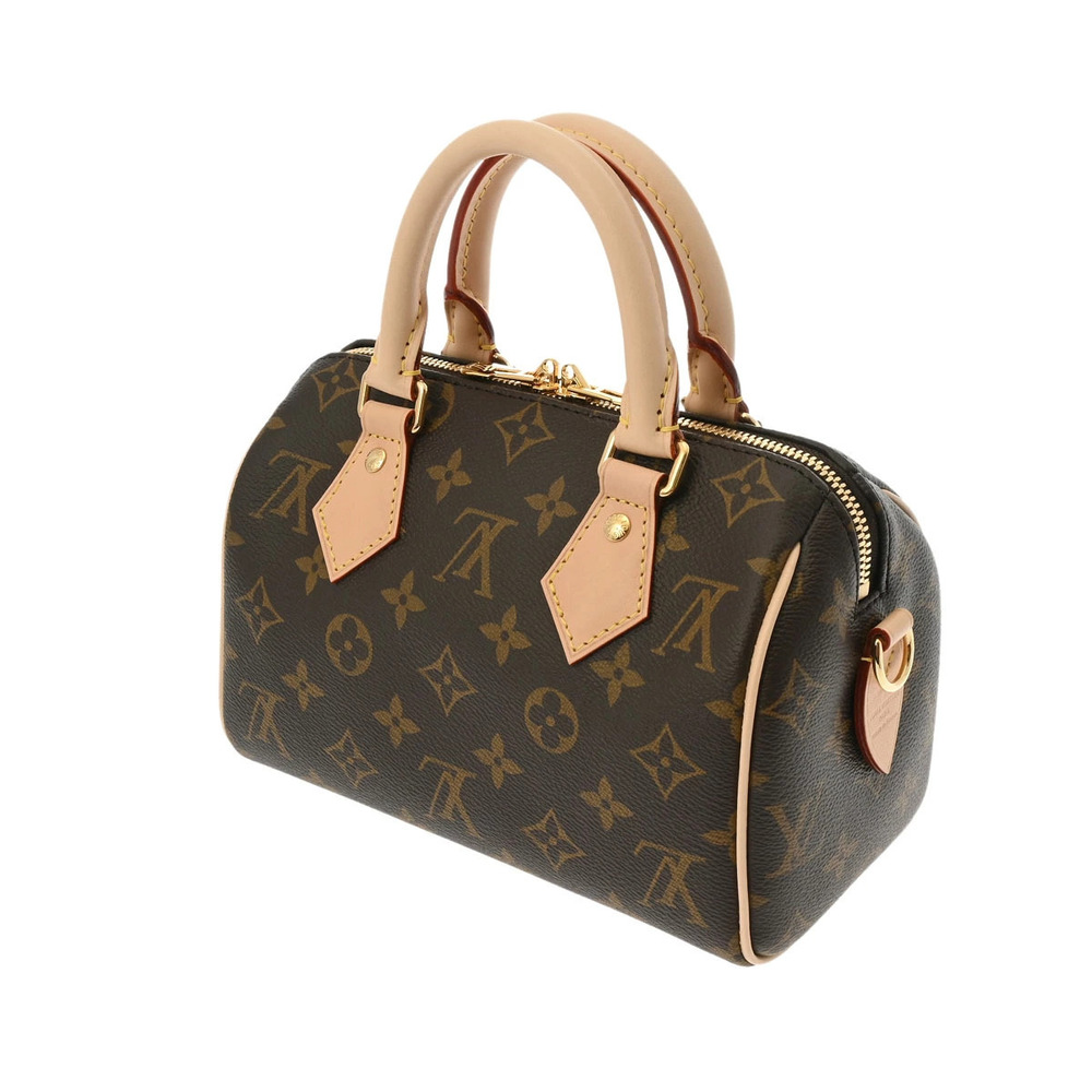 Louis Vuitton Monogram Canvas Bandoulire Brown Handbag Speedy Brown